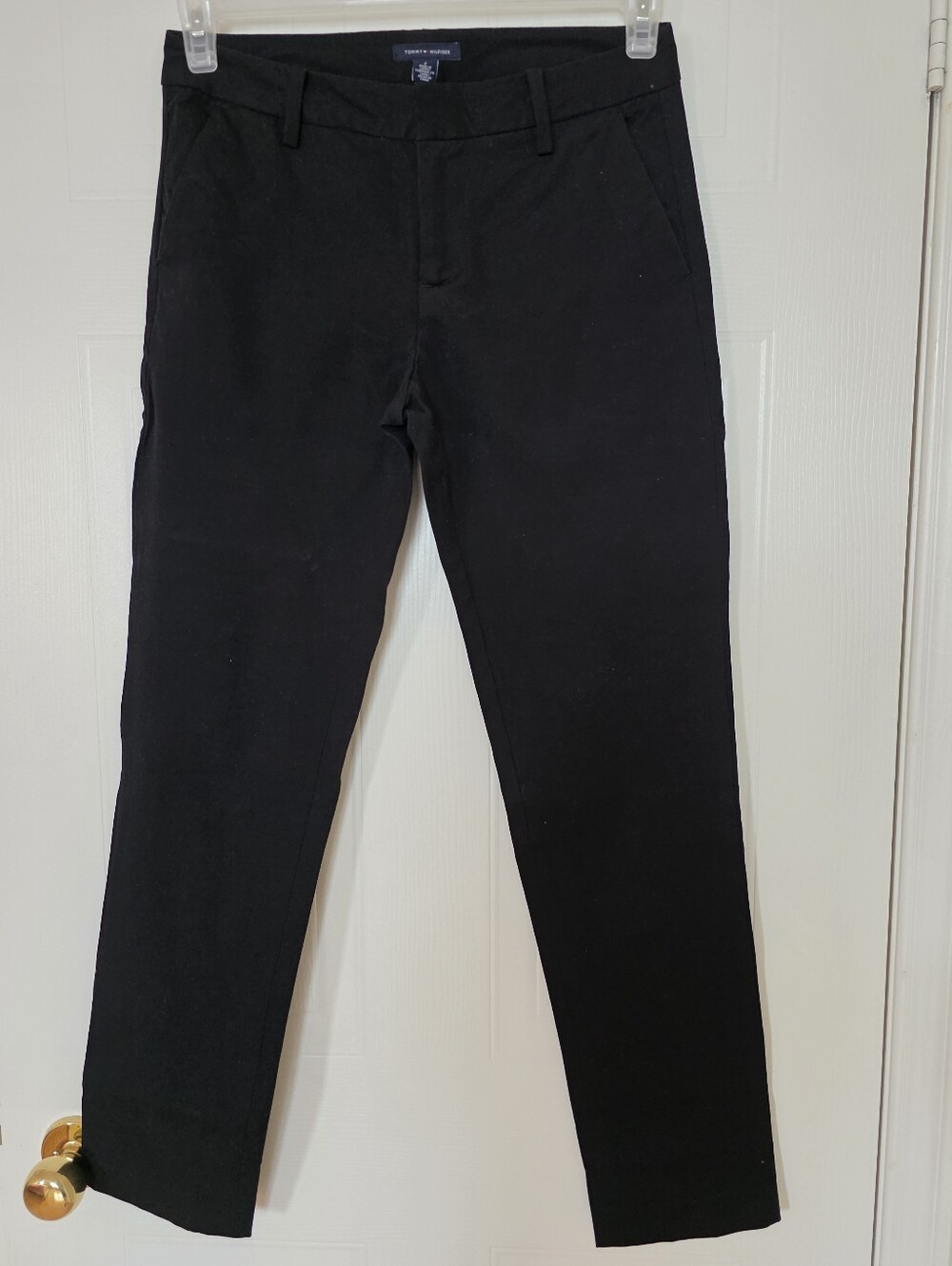 Tommy Hilfiger Slim Straight Chinos, Black, 2